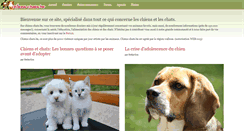 Desktop Screenshot of chiens-chats.be